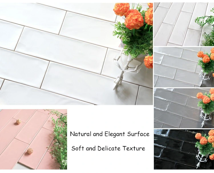 10X30cm Bathroom Kitchen Backsplash Glazed Glossy Ceramic Subway Wall Tiles and Floor Tile