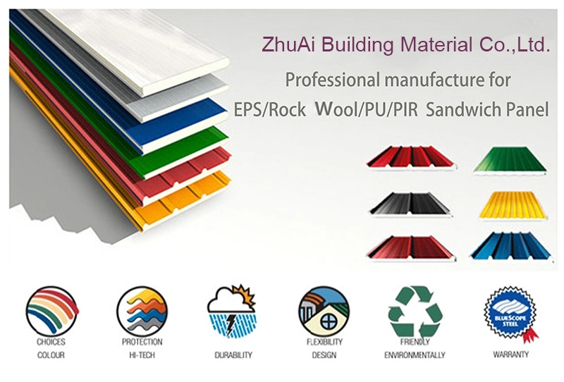 Lightweight Exterior Wall EPS Sandwich Panel 3D Stone Metal Panel for Structure Construction