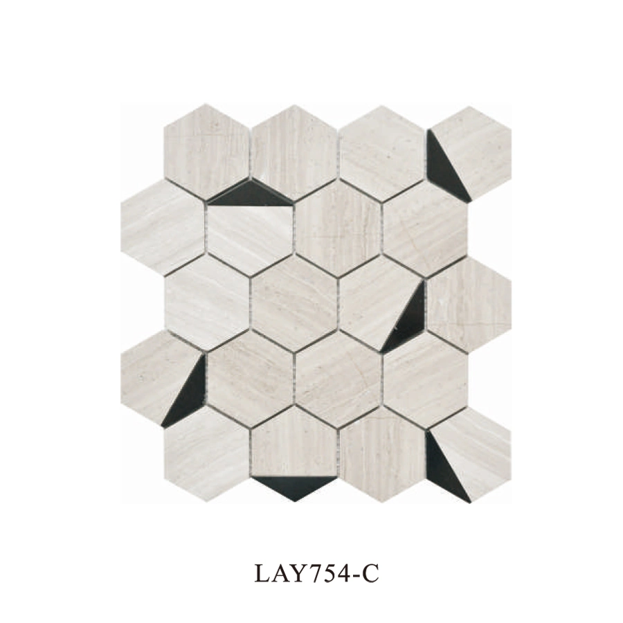 New Arrival Hexagon Mixed Aluminum Mosaic Tile for Home Decoration