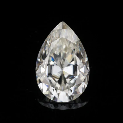 0,4CT 4X6mm Forma de Pêra Gh Cor Vs Claridade Pedra Moissanita Solta