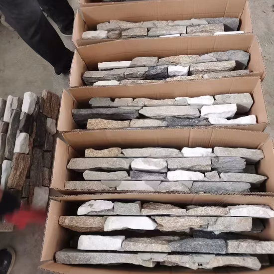 Pedra de cultura natural de quartzo enferrujado para decoração de casa ardósia empilhada revestimento de parede em forma de Z para painel de parede
