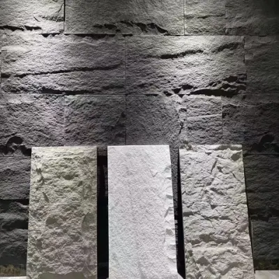 Painel de parede de pedra PU de decoração 3D à prova d'água para exterior à prova d'água